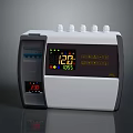 Medical Monitoring Device With White Black Design Top Control Knobs And Digital Display Screen