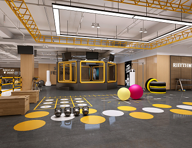 INDUSTRIAL LOFT GYM 3d model