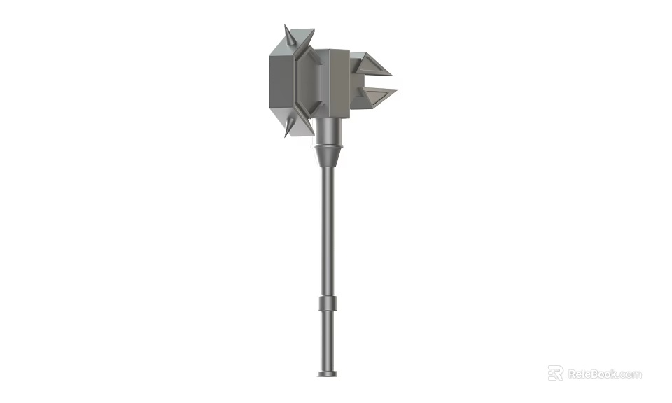 Multi Functional Metal Hardware Hammer Tool with Long Handle and Durable Head Design 3d model 