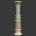 Chinese pillar 3d model