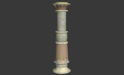 Chinese pillar 3d model