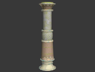 Chinese pillar 3d model
