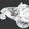 Futuristic All Terrain Vehicle With Large Spherical Wheels And Dome Cockpit