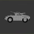 3D Model Of Functional Armored Vehicle With Weapon And Armor