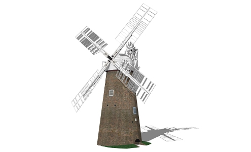 modern windmill 3d model