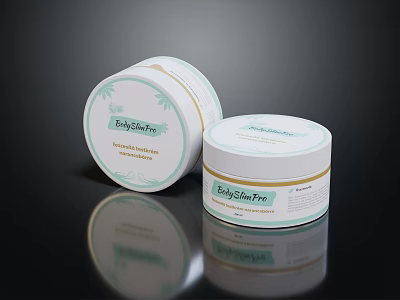 Baby Silky Fra Natural Skincare Cream Jars With Gentle Moisturizing Formula And Smooth Texture 3d model
