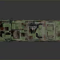 Military Camouflage Armored Tank With Six Wheels And Roof Mounted Weapon