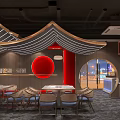 Modern Hot Pot Restaurant 3d model