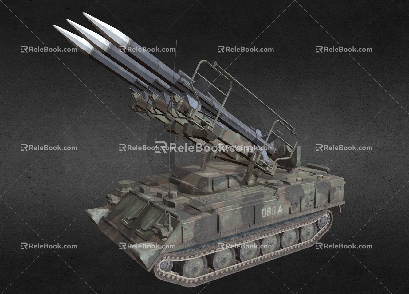 tank missile missile tank 3d model