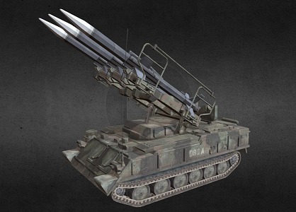 tank missile tank 3d model