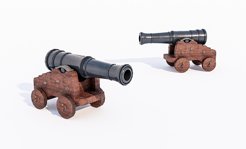 Weapons of War Old Cannon 3d model