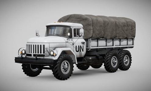 Military Truck Modern Truck 3d model