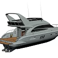 Modern Luxury Yacht Exterior Design With Sleek White Hull And Spacious Upper Deck