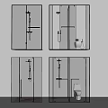 Shower Room Design Schematic With Dimensions Shower Head Handheld And Toilet