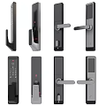 Different Styles Of Smart Door Locks With Digital Keypads And Handles