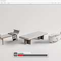 Modern Sofa Bench 3d model