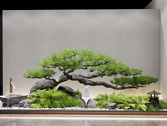 New Chinese Landscape Sits Courtyard Sits 3d model