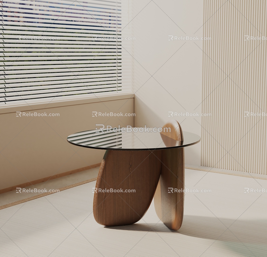 Modern Bedside Cabinet 3d model