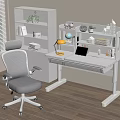 Modern Children's Learning Tables and Chairs Lifting Tables and Chairs Desks and Chairs Storage Rack Ornaments 3d model