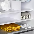 Sleek Modern Wardrobe Interior With Hanging Rods Shelves And Drawers For Organized Clothing Storage