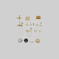 Sleek Modern Chrome Shower Heads With Wall Mounted Faucets And Bathroom Fixtures