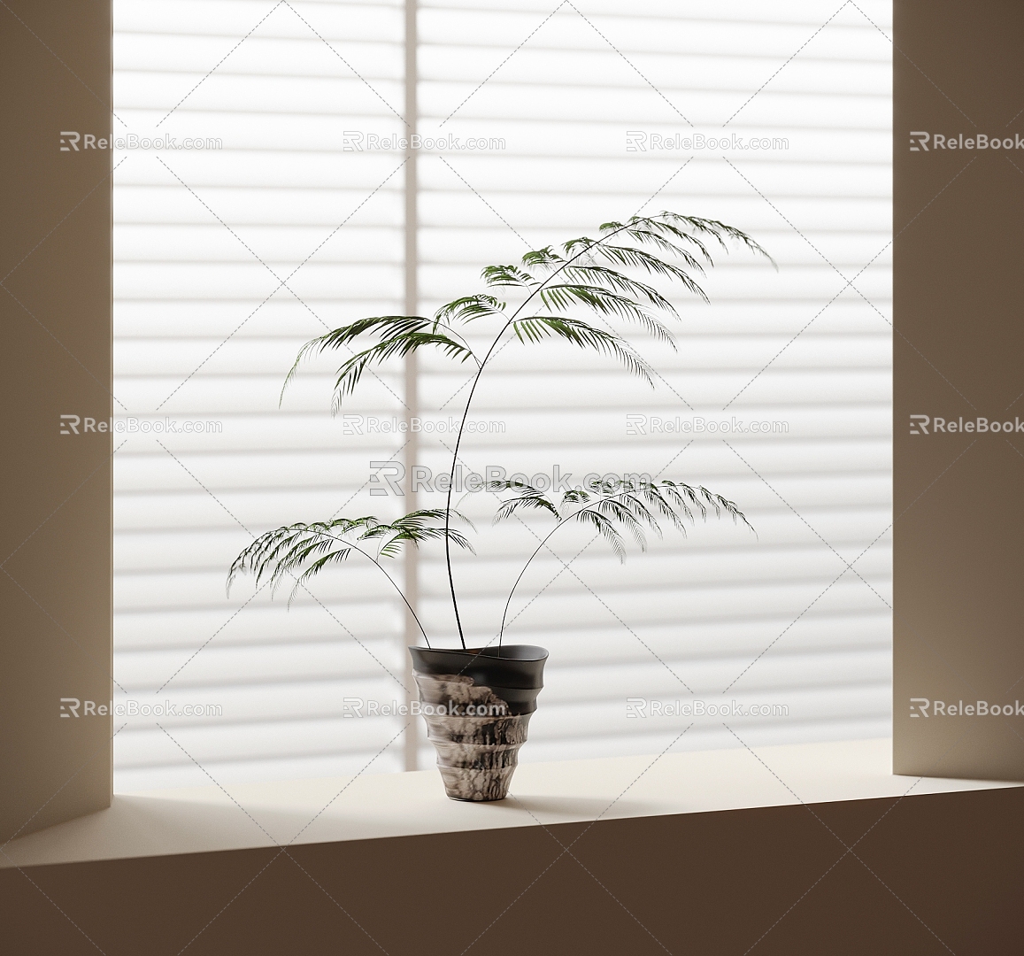 Bonsai plant ornaments 3d model