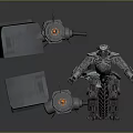 Mecha Godzilla Game Movie Character With Mechanical Design And Glowing Details