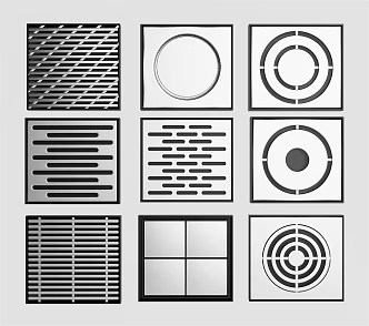 modern floor drain 3d model