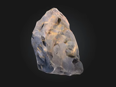 Natural Stone And Wood Decorative Piece With Unique Texture And Craftsmanship 3d model