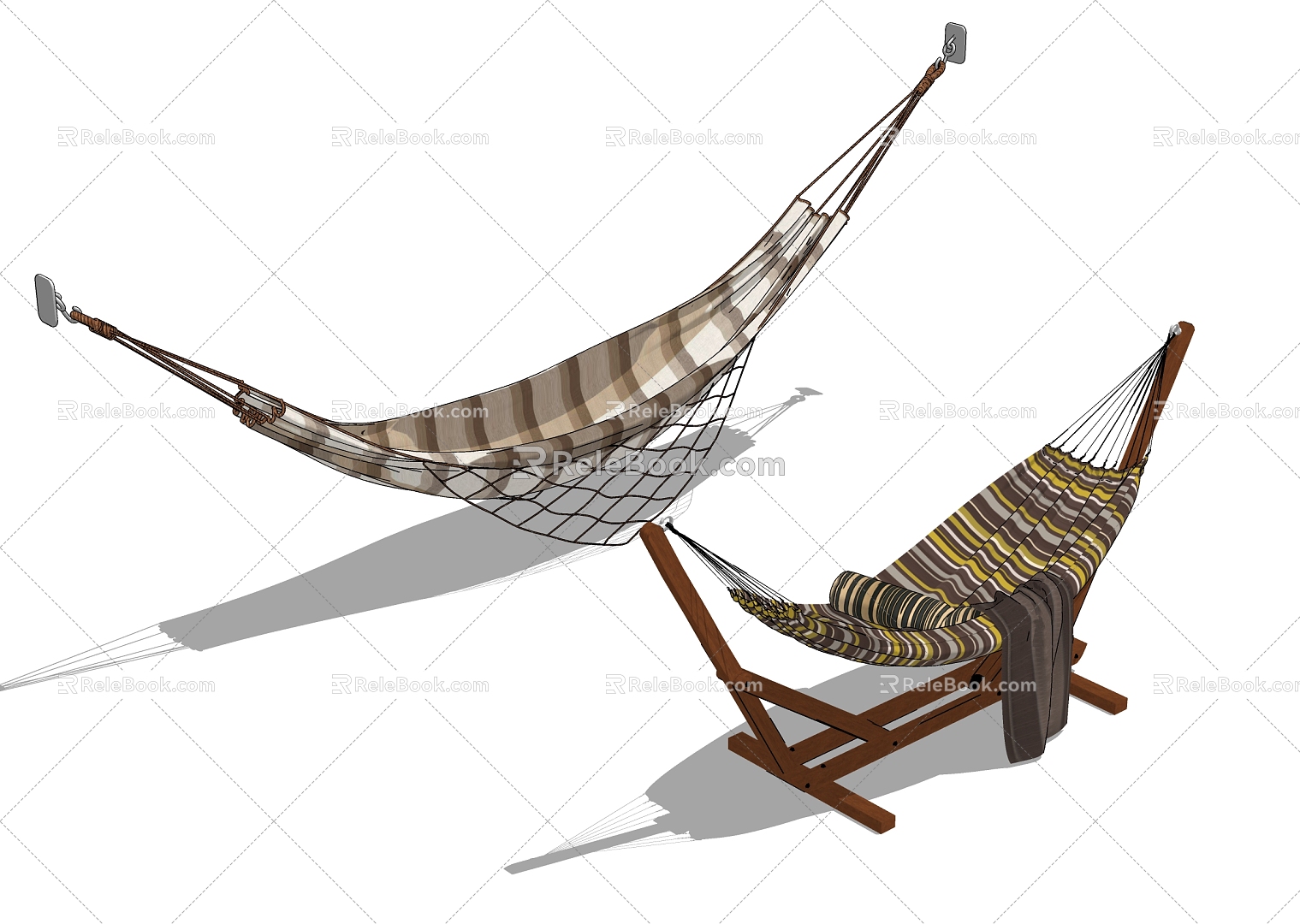 Modern Hammock Hammock Combination 3d model