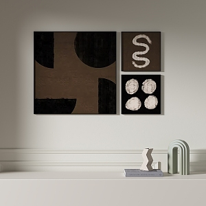 Simple abstract decorative painting 3d model