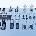 Diverse Sports Equipment Collection With Treadmills Dumbbell Racks And Multi Functional Trainers For Gym Workouts
