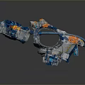 Other Blue And Orange Mechanical Device With Connecting Tubes And Transparent Parts
