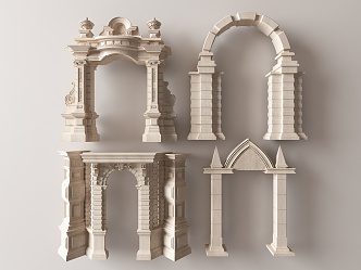 European Arch 3d model