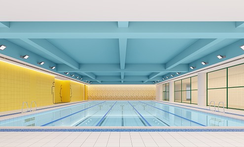 School Pool 3d model