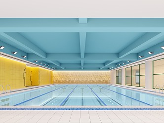 School Pool 3d model