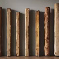 Natural Stone Wood Logs in Different Sizes for Rustic Home Decor