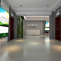 Modern Door Showroom Interior With Display Doors Reception Area And Natural Light