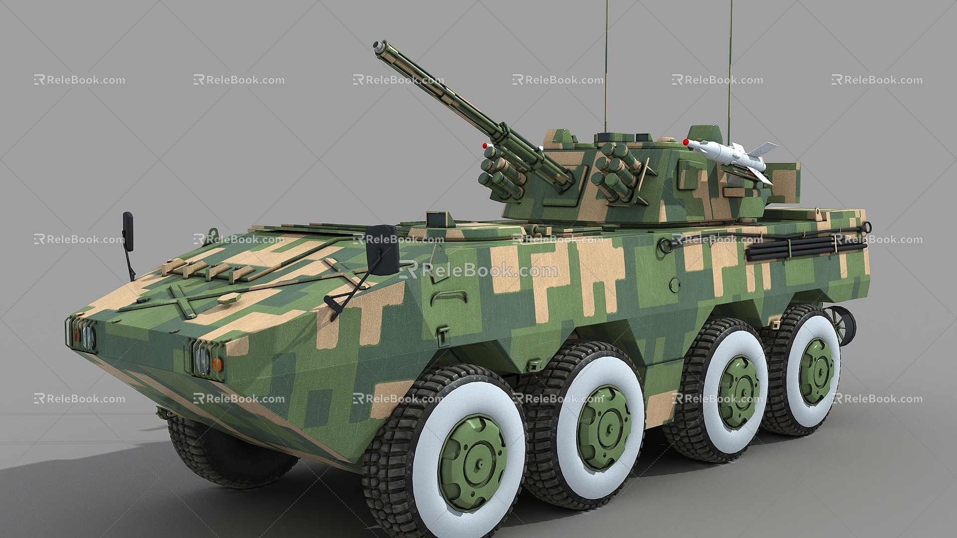 ZBL09 infantry fighting vehicle zbl09 infantry fighting vehicle ZBL08 09 wheeled infantry fighting vehicle 88 wheeled chassis vn1 3d model