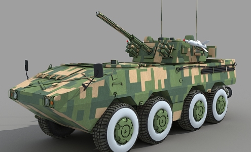 ZBL09 infantry fighting vehicle zbl09 infantry fighting vehicle ZBL08 09 wheeled infantry fighting vehicle 88 wheeled chassis vn1 3d model