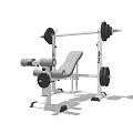 Home Gym Weight Training Equipment With Barbell Dumbbell Rack And Weight Plates