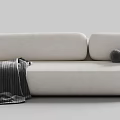 RH modern multiplayer sofa leisure sofa 3d model