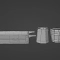 Traditional Wooden Buckets With Metal Hoops As Essential Agricultural Equipment For Farms