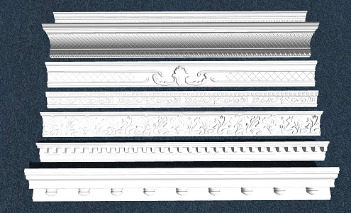 European plaster line 3d model