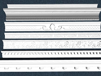 European plaster line 3d model