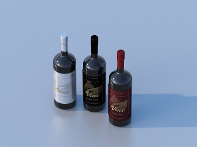 Red wine bottle wine daily necessities model