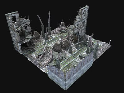 Industrial LOFT Ruins 3d model