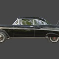 Year Black Chevrolet Bel-air Car 3d model