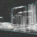 Urban Building Cluster With Tall Low Rise Buildings Glass Brick Facades And Street Shops