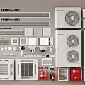 Midea Air Conditioner Fans Central Air Conditioning Systems With Indoor Outdoor Units Controls And Accessories
